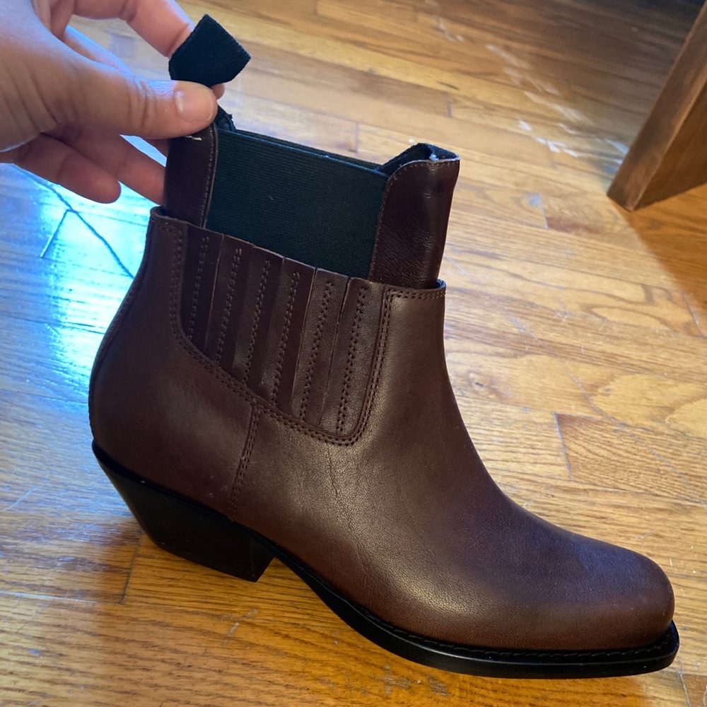 LAYERED LEATHER BOOTS